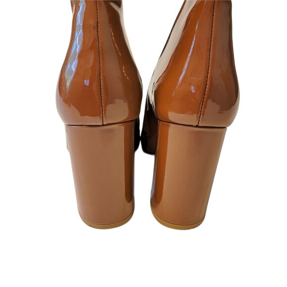 Steve Madden Lynden Patent Leather Zip Ankle Boots - Picture 6 of 13